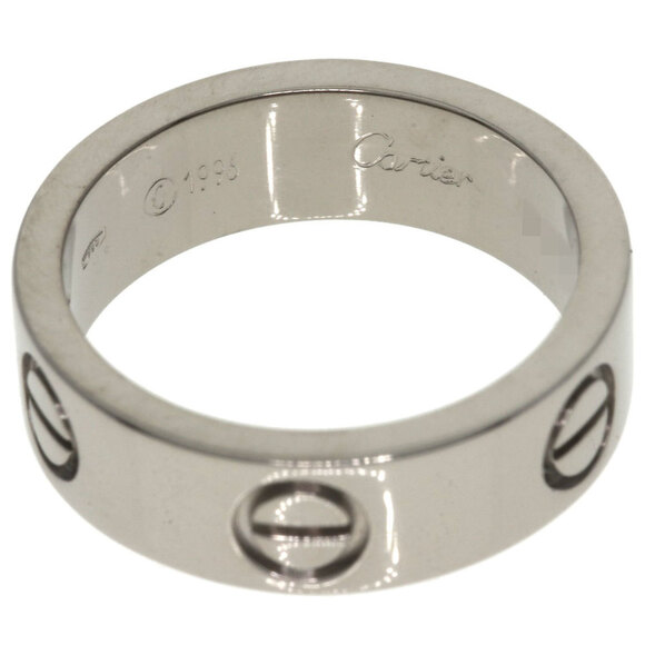 CARTIER 18k White Love Ring #50 - Picture 4 of 10